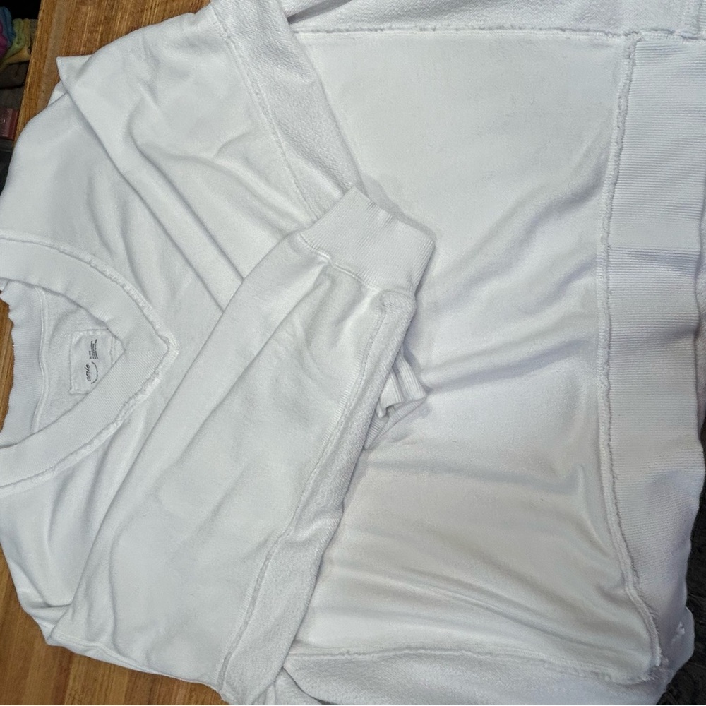 Aerie White V-Neck Sweater XL - Picture 4 of 9